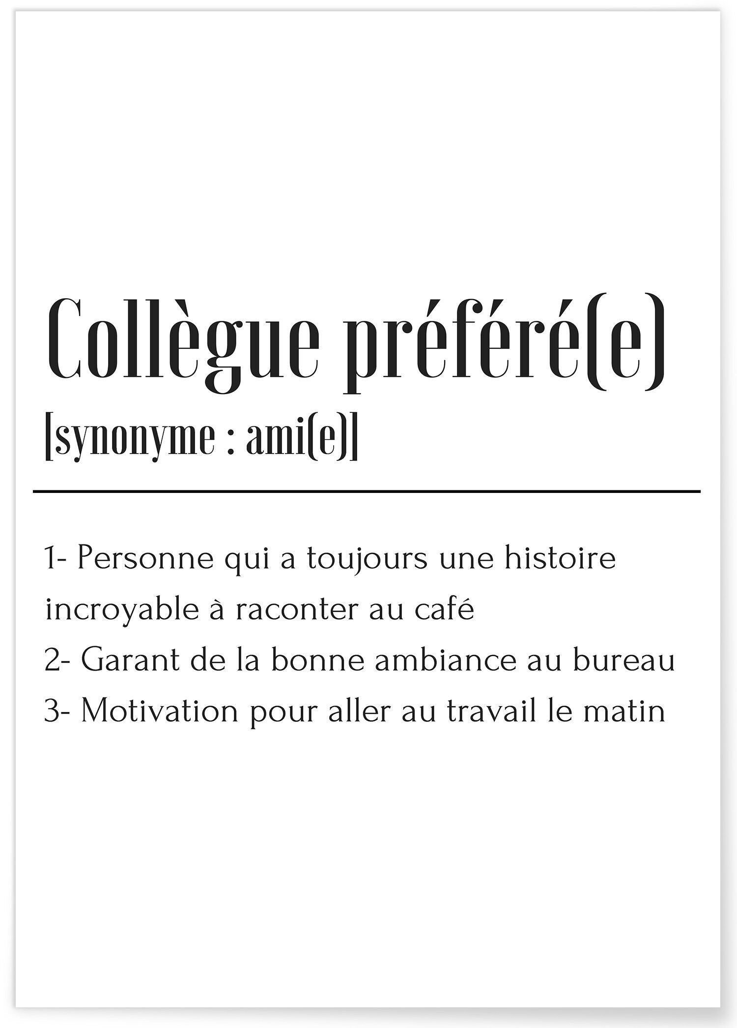 Poster di definizione del collega preferito