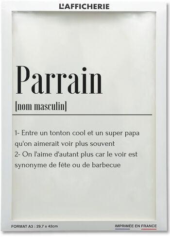 Affiche Définition Parrain 2