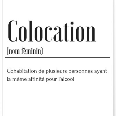 Poster di definizione di colocation
