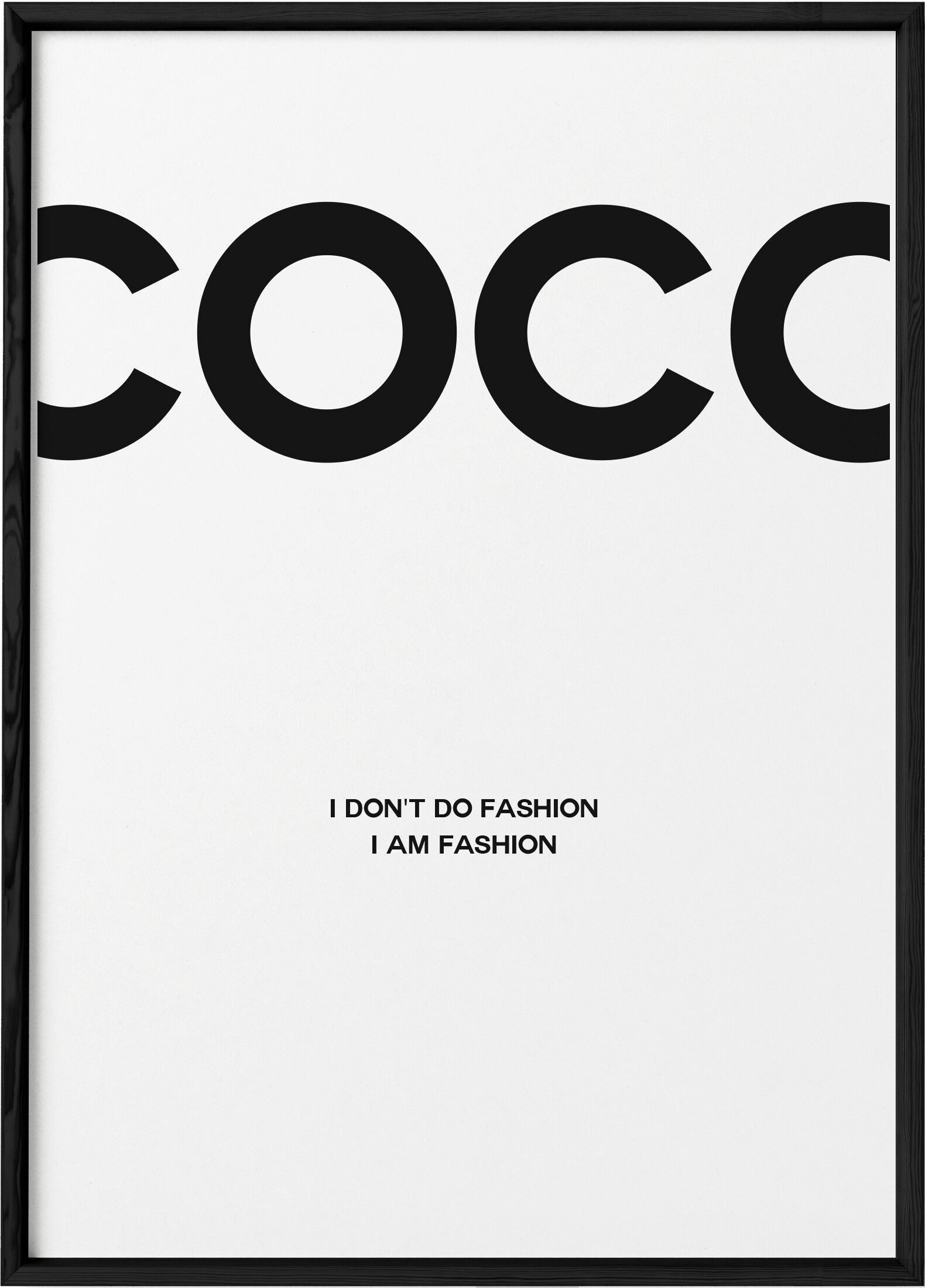 Poster Coco "Io sono la moda"