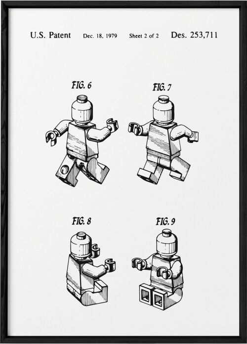 Affiche Brevet  Lego