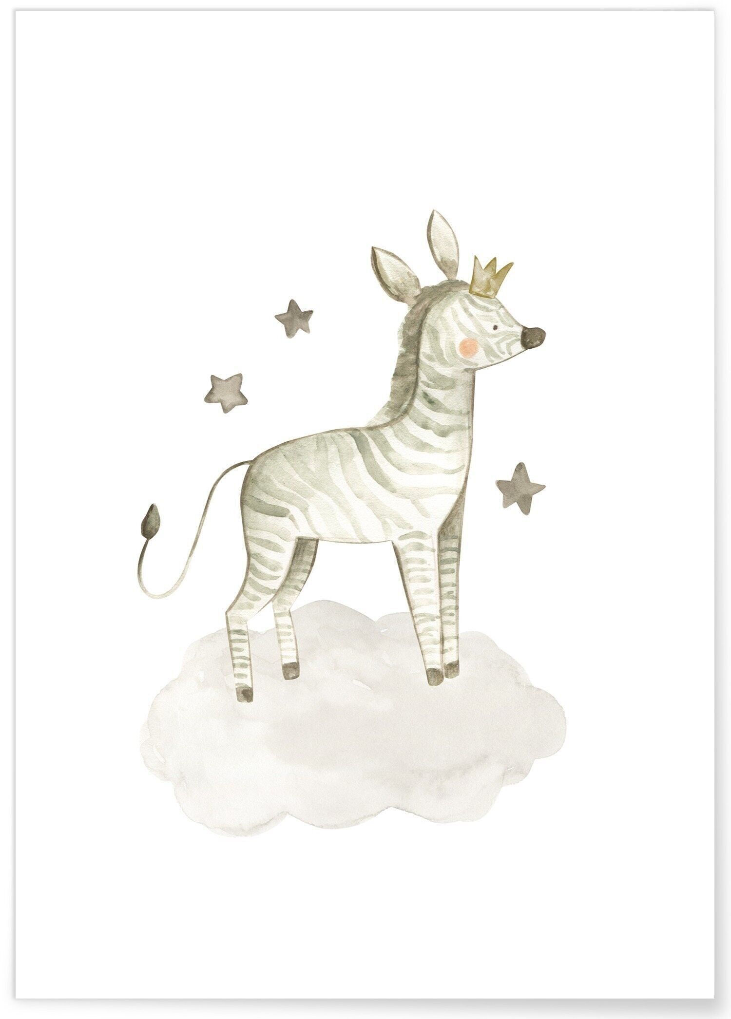 Manifesto della zebra del bambino