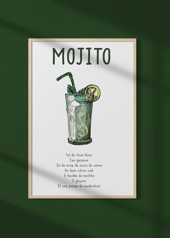 Affiche Cocktail Mojito 1