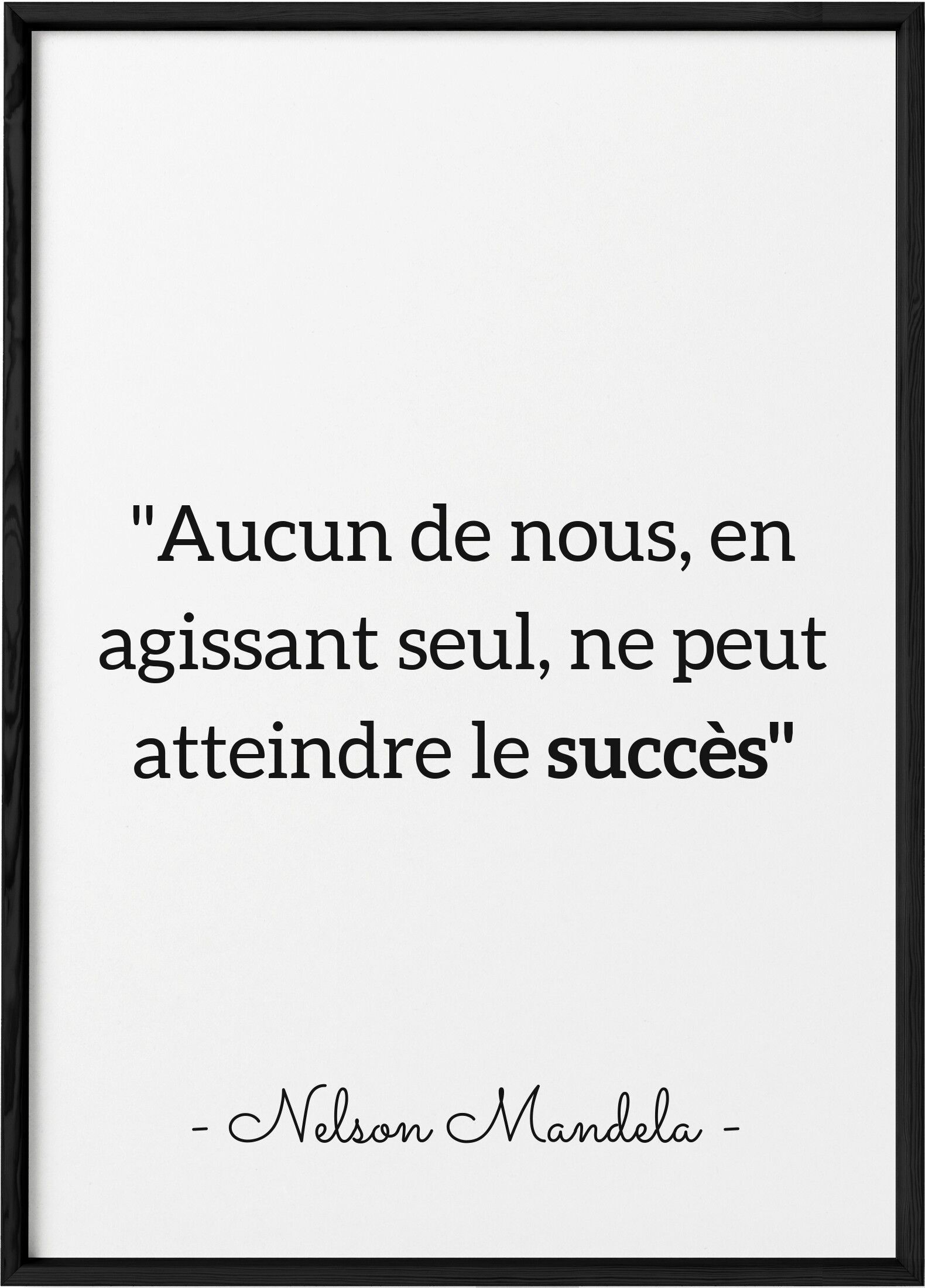 Mandela-Plakat "Keiner von uns..."