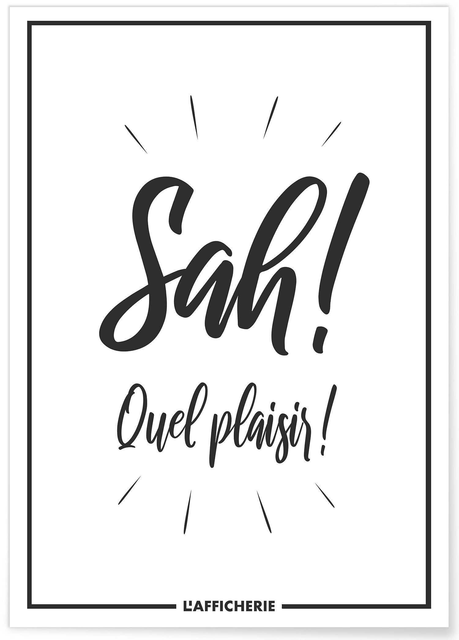 Poster Sah che piacere - umorismo