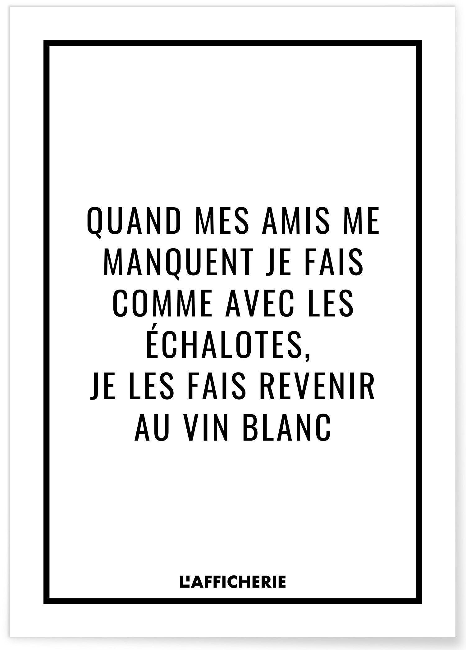 Poster: Quando mi mancano i miei amici - umorismo