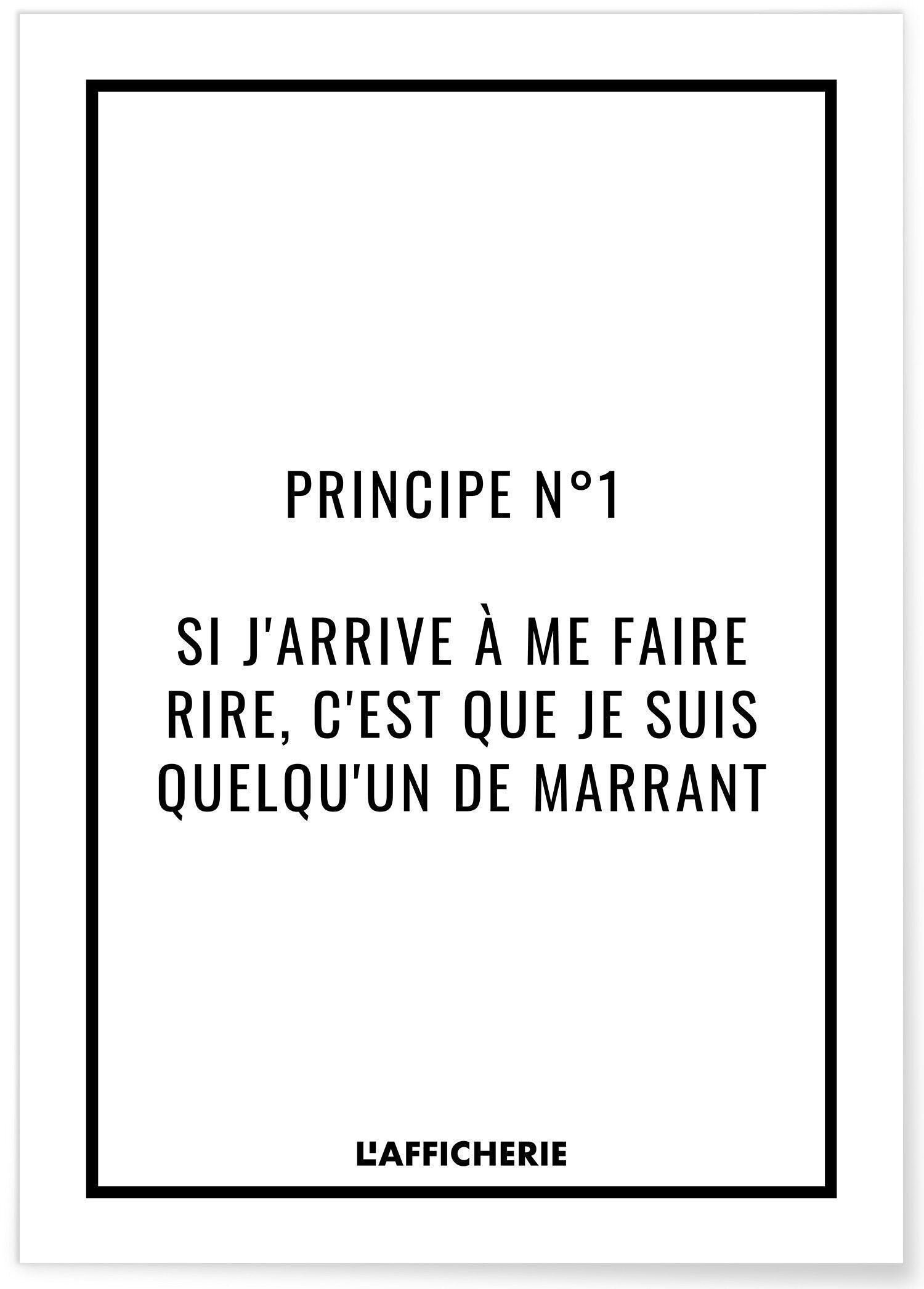 Poster Principio n°1 - umorismo