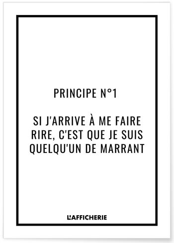 Affiche Principe n°1 - humour 1