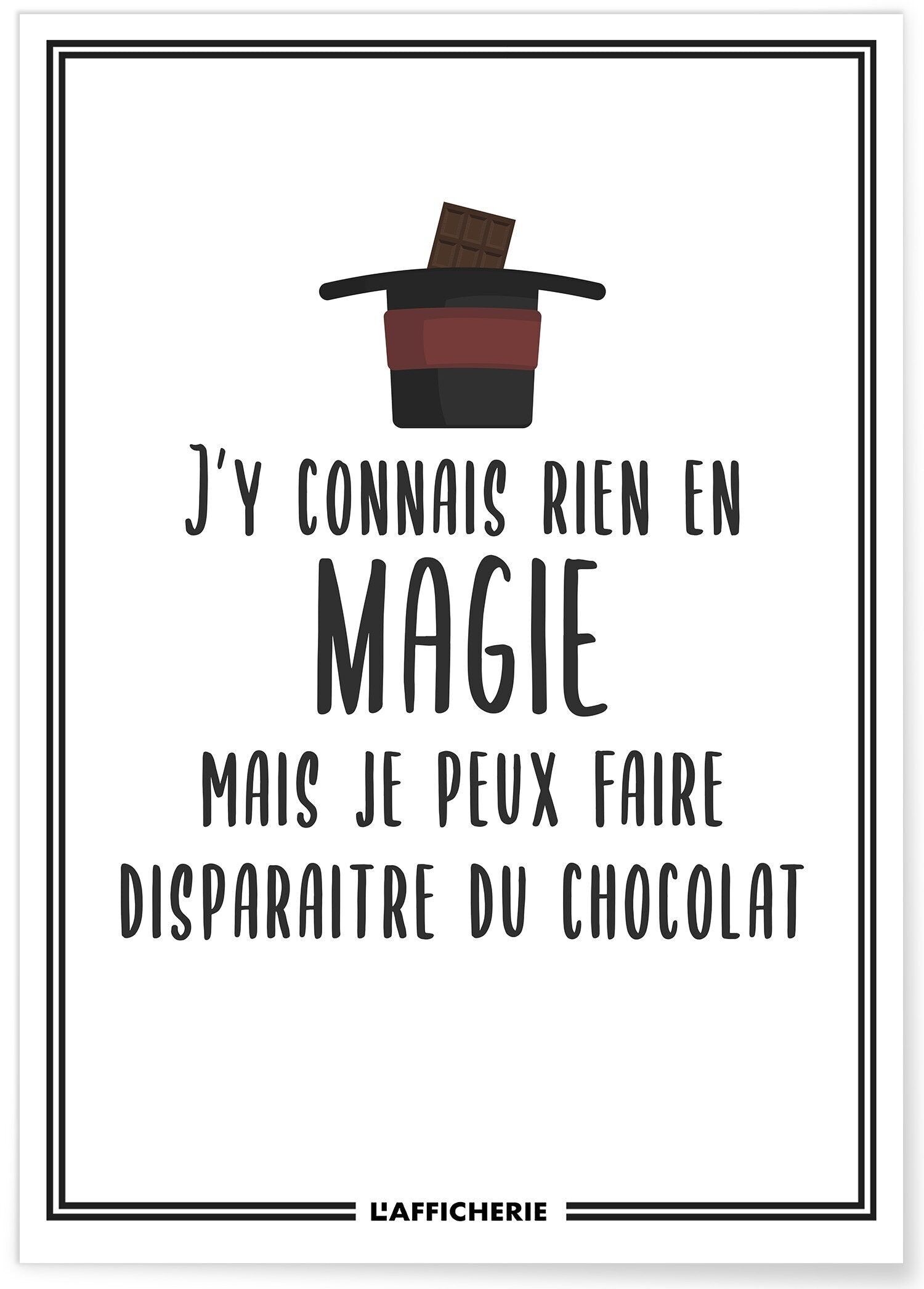 Affiche J'y connais rien en magie mais - humour