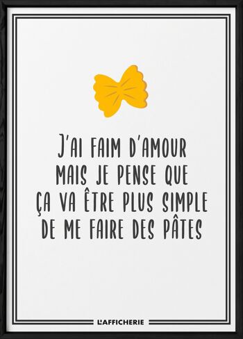 Affiche "J'ai faim d'amour..." 3