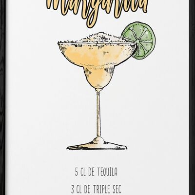 margarita cocktail poster