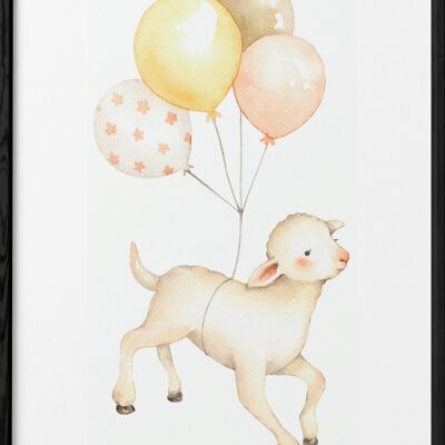 Flying Sheep Poster