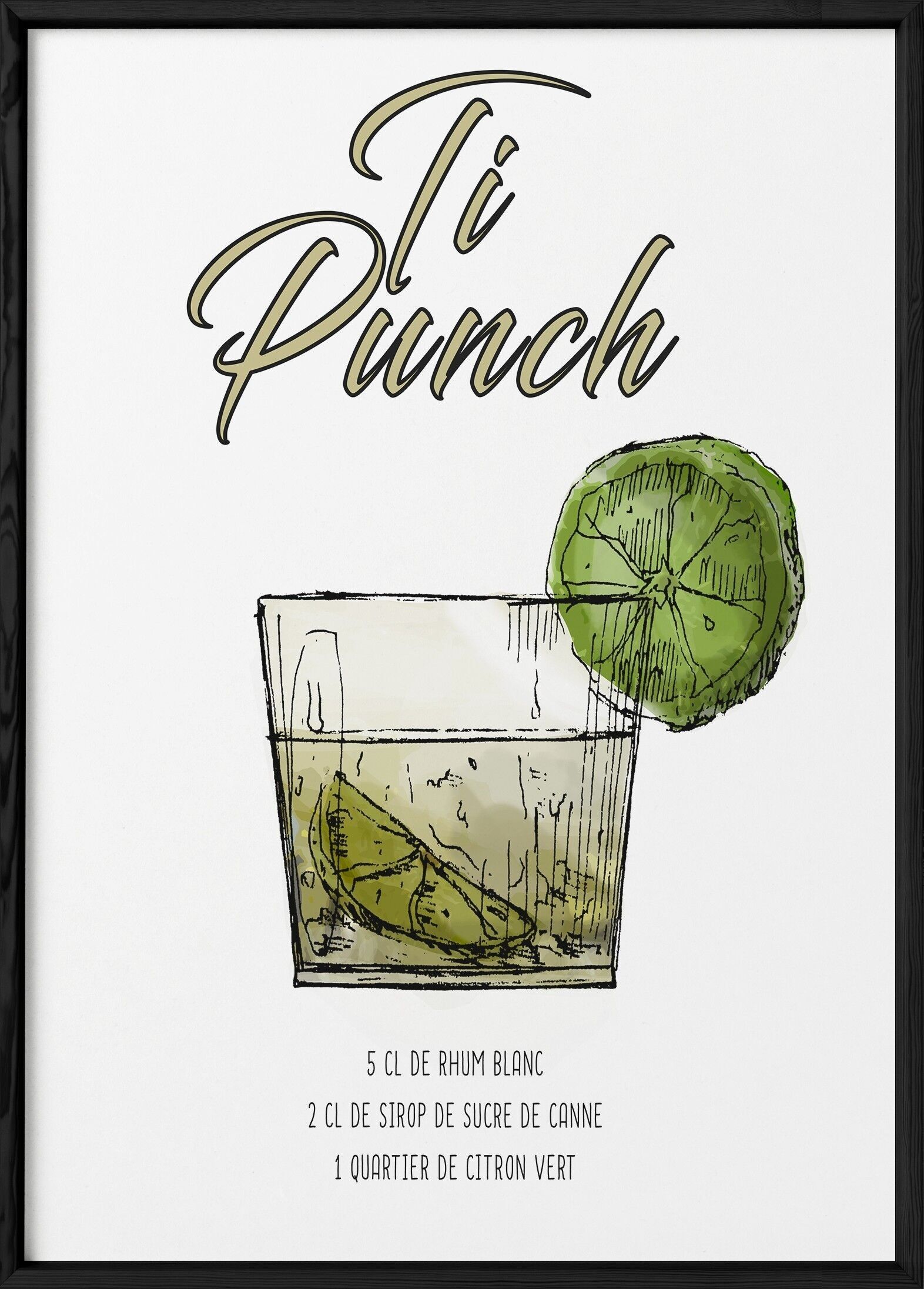 Poster Cocktail Ti Punch
