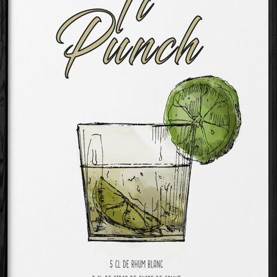 Póster Cóctel Ti Punch