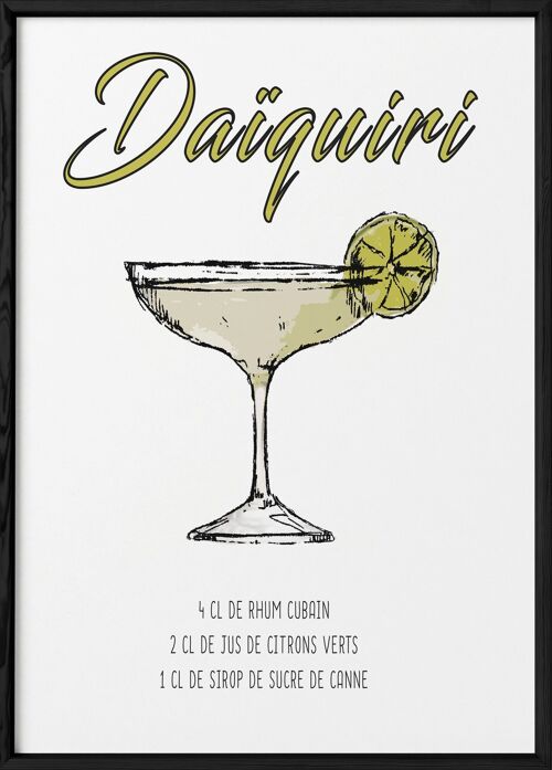 Affiche Cocktail Daïquiri