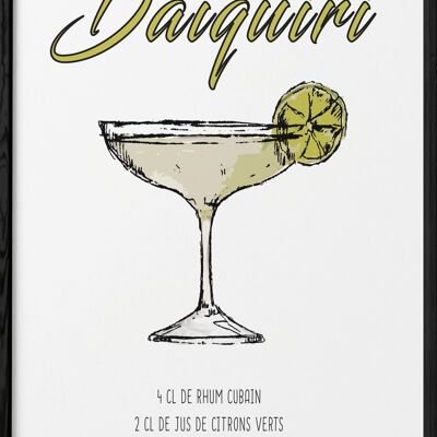 Daiquiri-Cocktail-Plakat