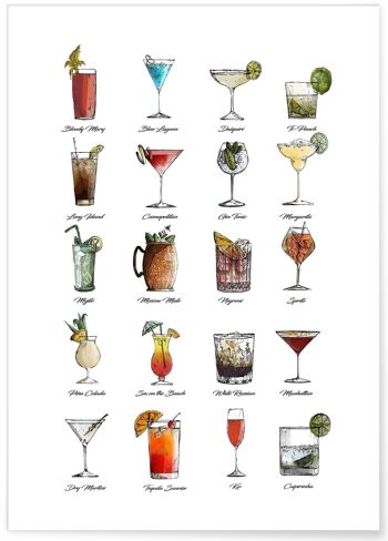 Affiche Multi-Cocktail 5