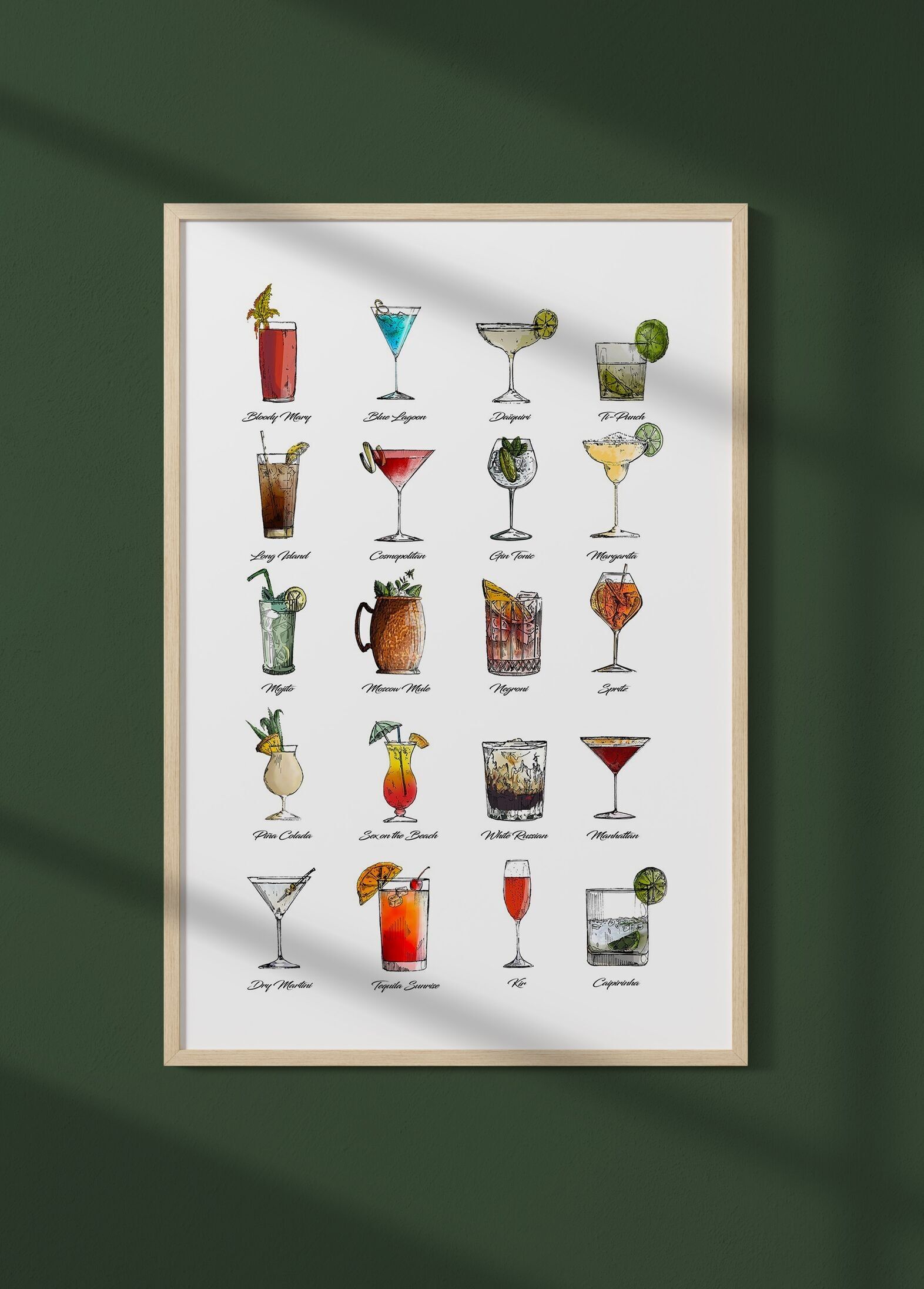 Compra Poster multi-cocktail all&amp;#39;ingrosso