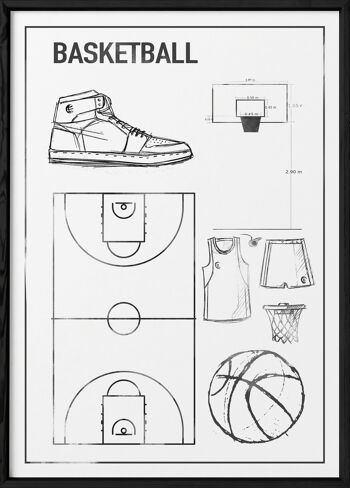 Affiche Terrain de basket