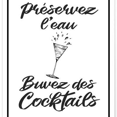 Affiche Préservez l'eau