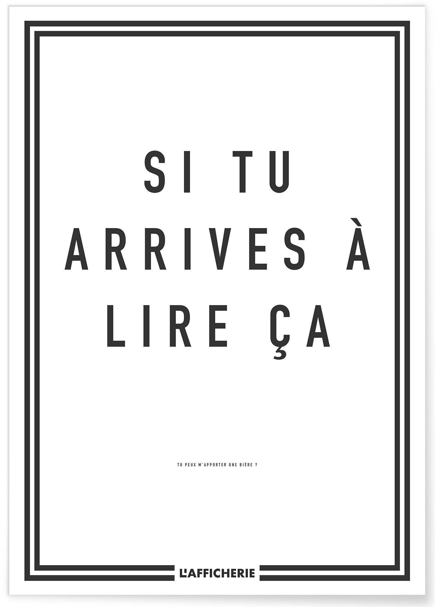 Poster "se arrivi" - umorismo