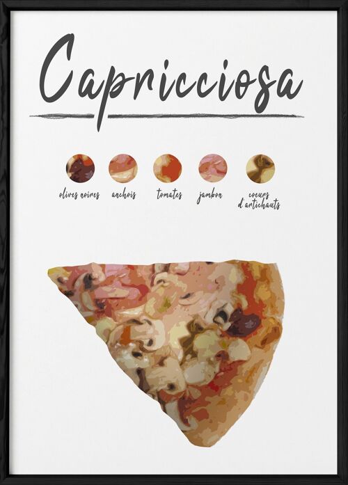 Affiche Pizza Capricciosa