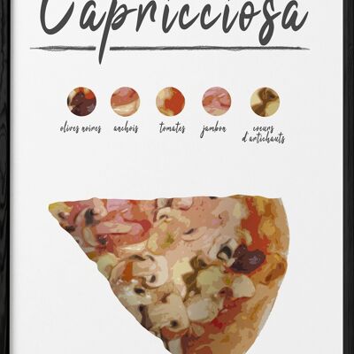 Affiche Pizza Capricciosa