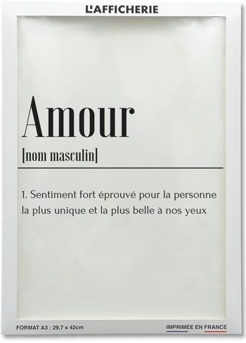 Affiche Définition Amour 2