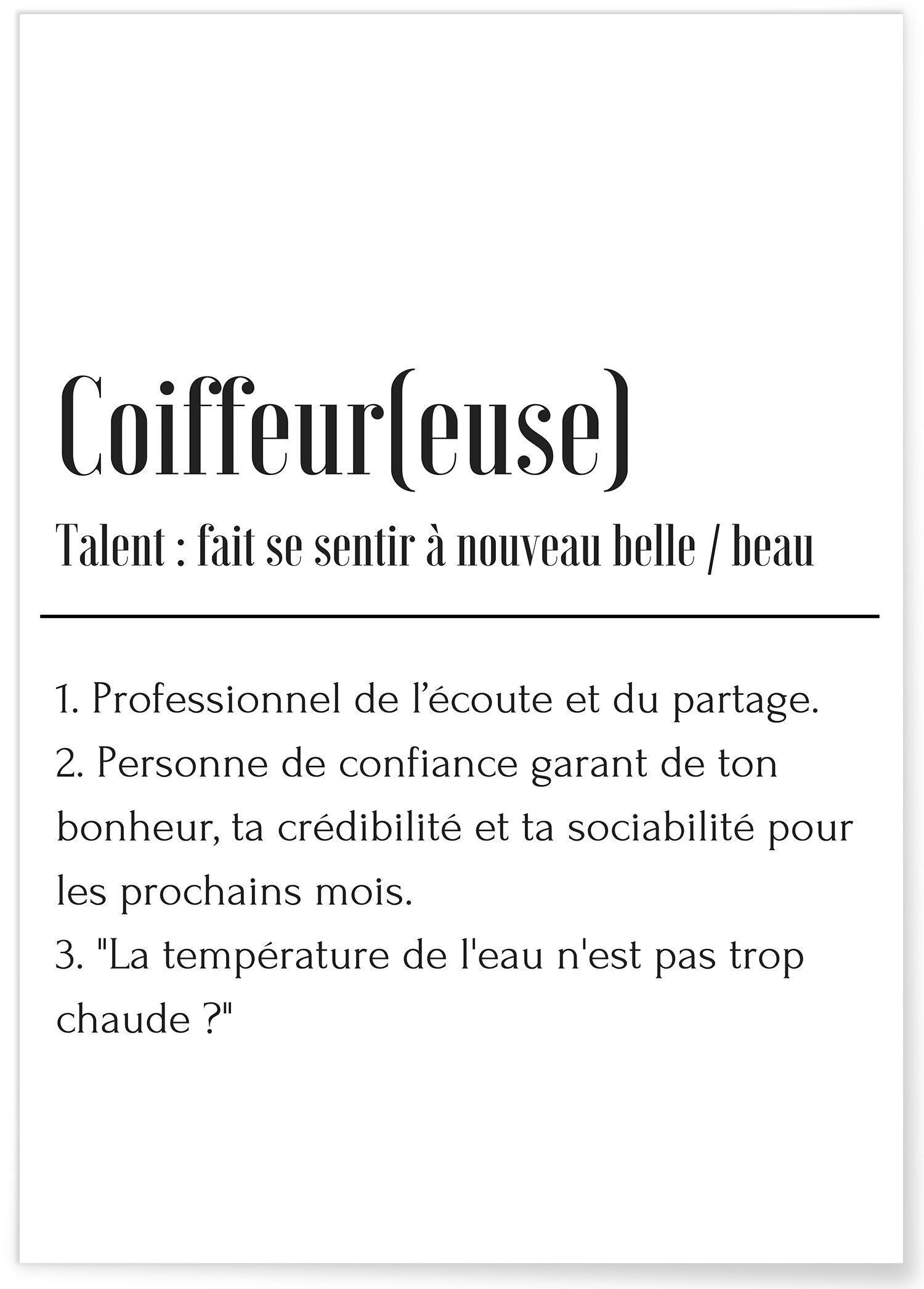 Poster di definizione del parrucchiere