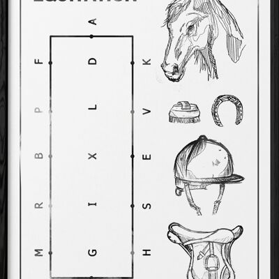 horseback riding poster