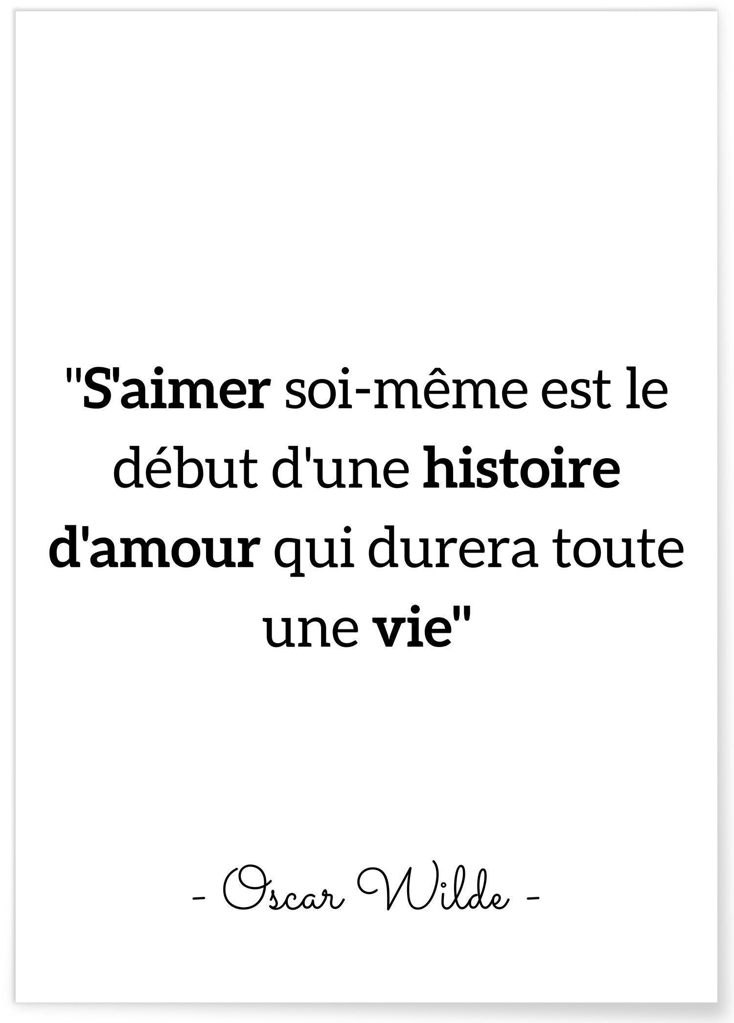 Poster Oscar Wilde "Ama te stesso..."