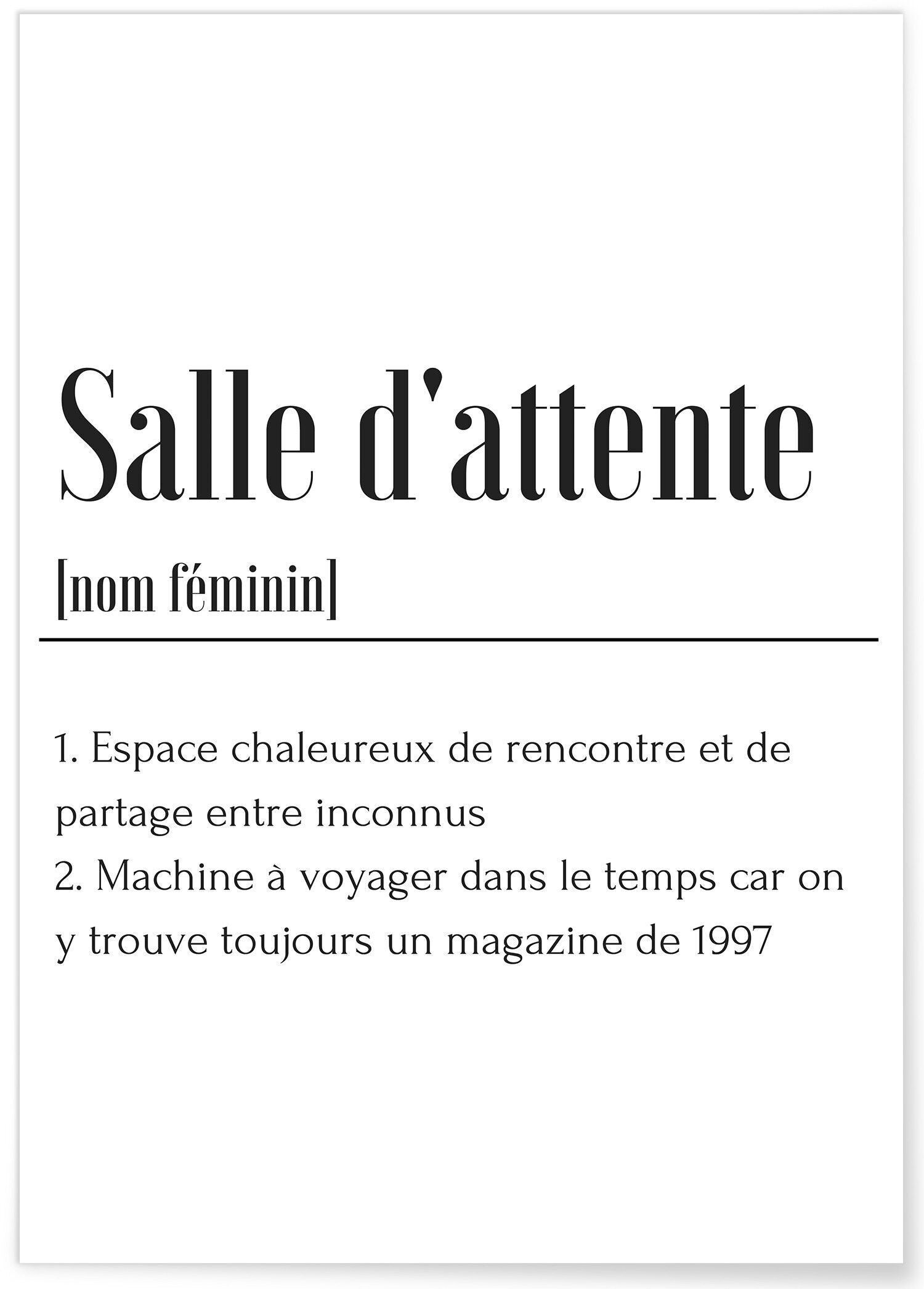 Poster di definizione della sala d'attesa