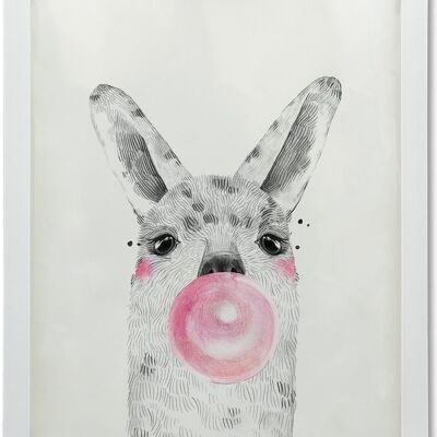 Alpaca Bubble Poster