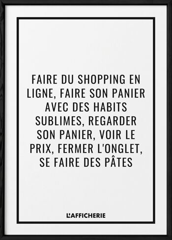 Affiche "Faire du shopping..." 3