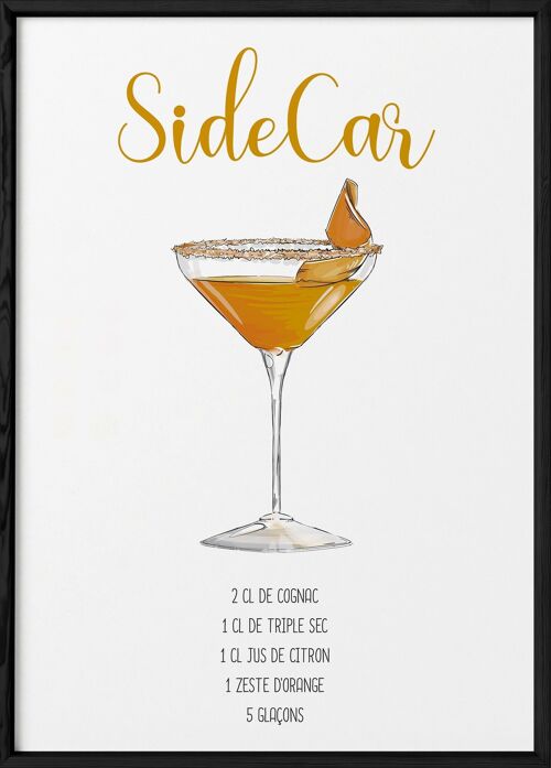 Affiche Cocktail Sidecar