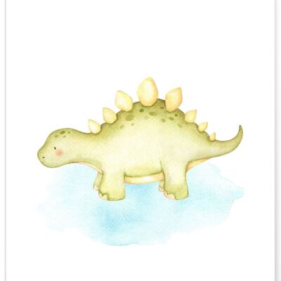 Poster del bambino dello stegosauro