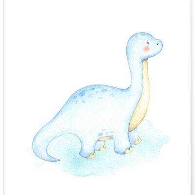 Affiche Enfant Diplodocus