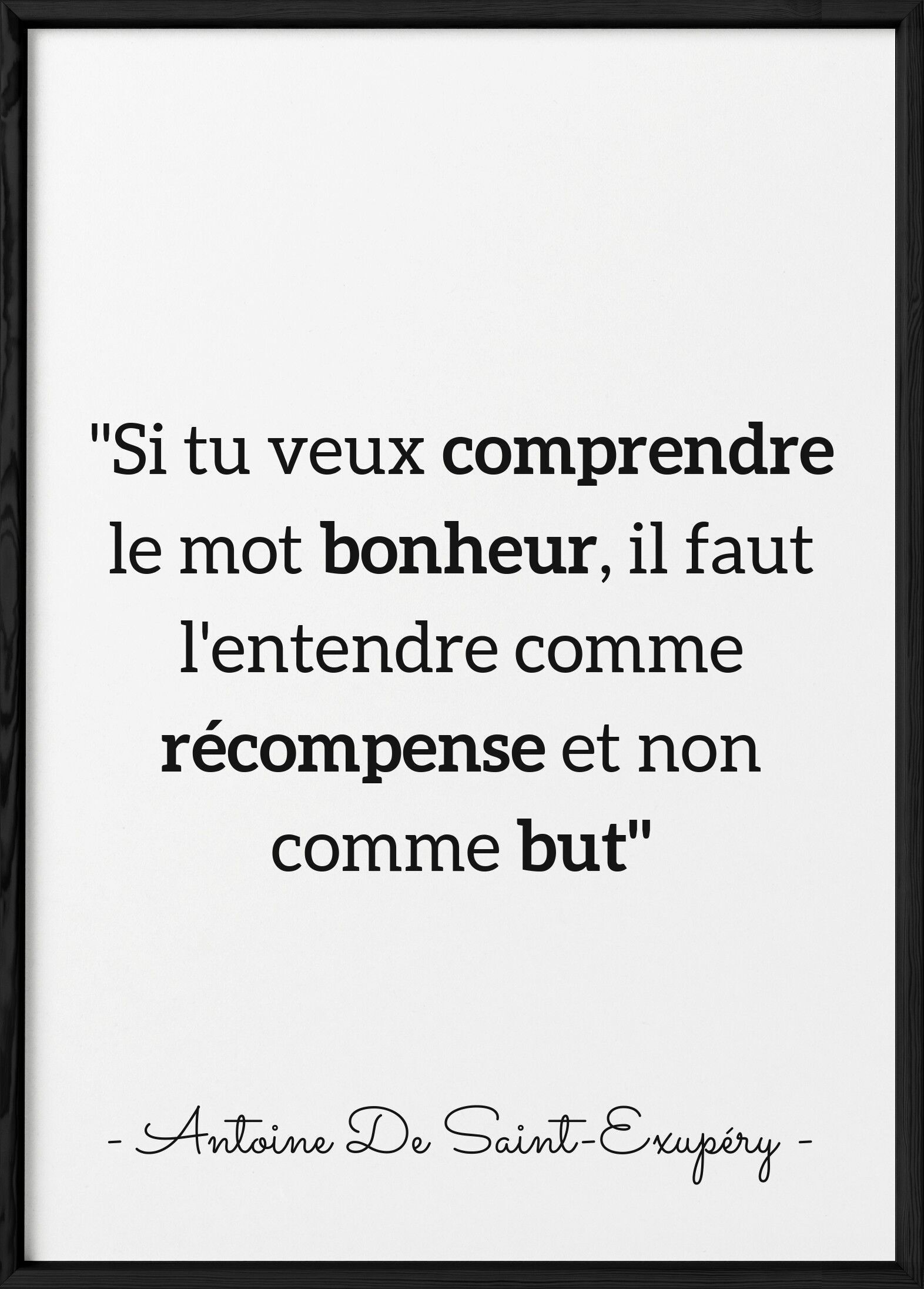 Poster Antoine Saint-Exupéry: "Se vuoi capire..."