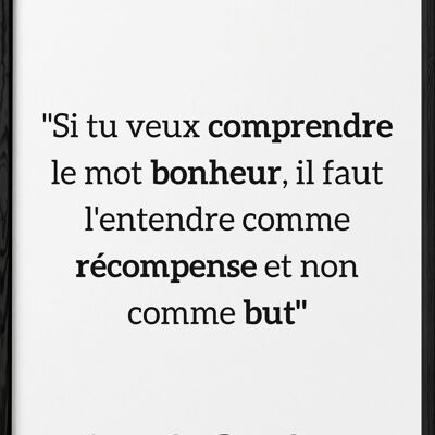 Affiche Antoine Saint-Exupéry : "Si tu veux comprendre..."