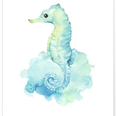 Seahorse Child Poster
