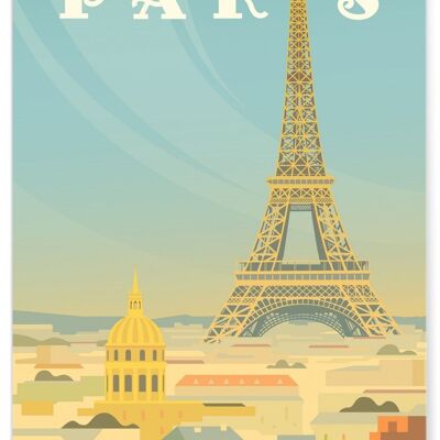 Illustration poster of the city of Paris - 2