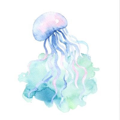 Manifesto del bambino delle meduse