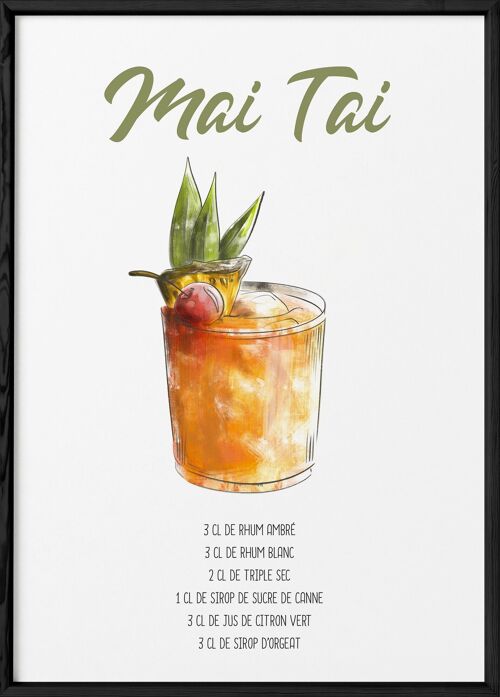 Affiche Cocktail Mai Tai