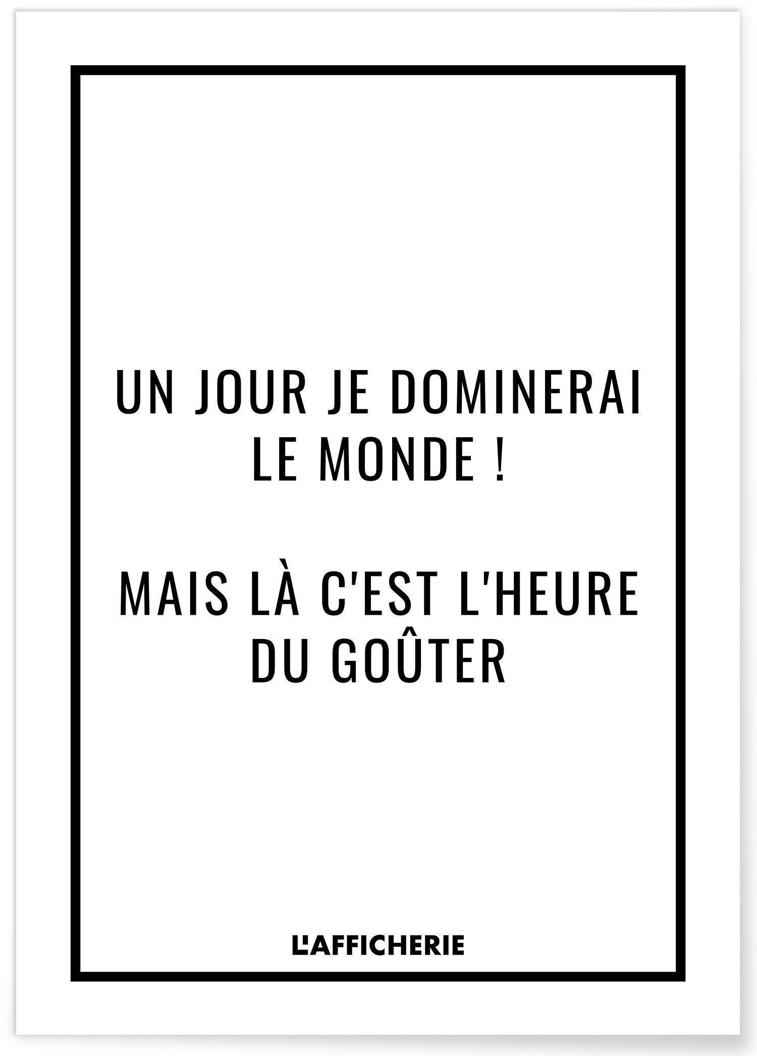 Póster "Un día dominaré el mundo..."