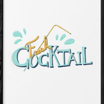 Frisches Cocktail-Poster
