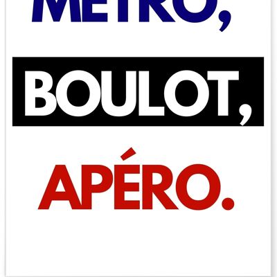 Affiche "Métro"