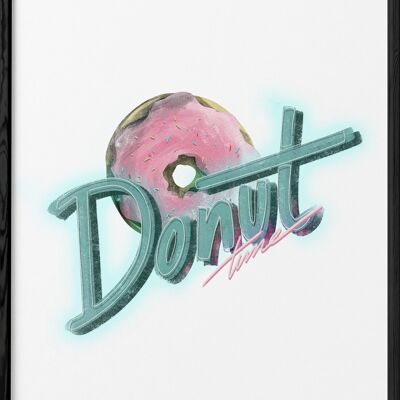 Donut-Zeit-Plakat