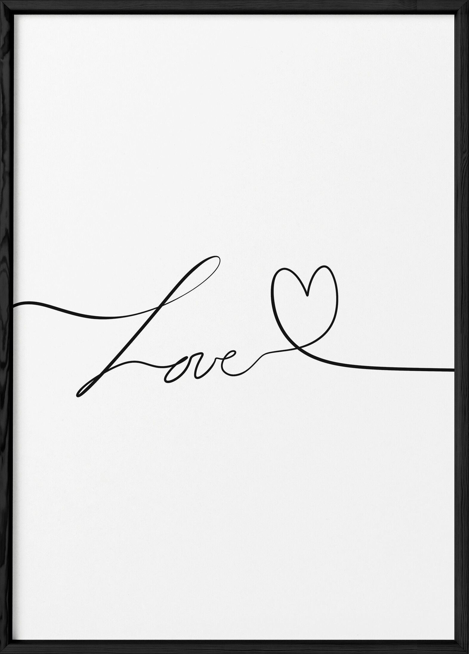 Line Art Poster "Love"