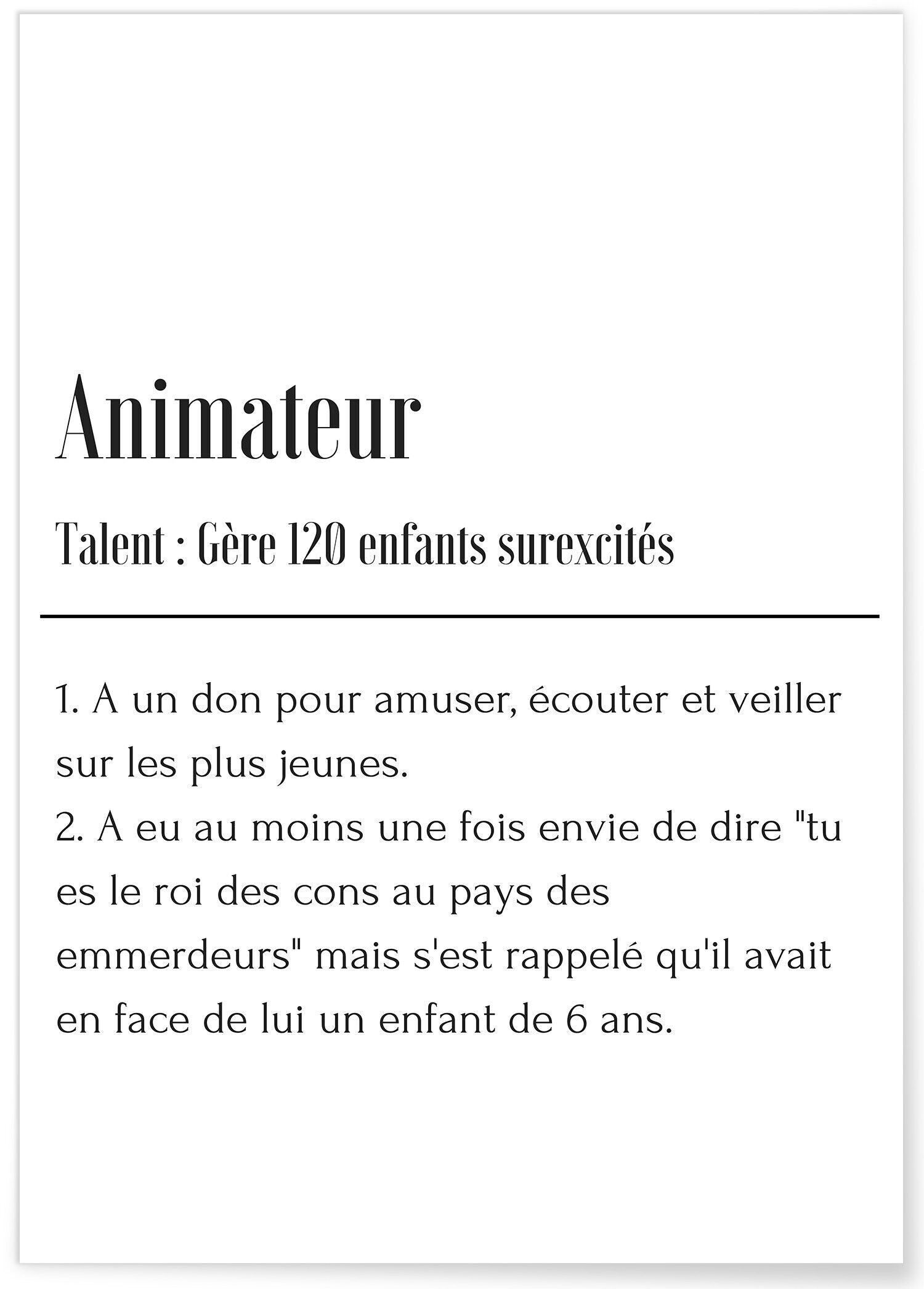 Poster di definizione dell'animatore