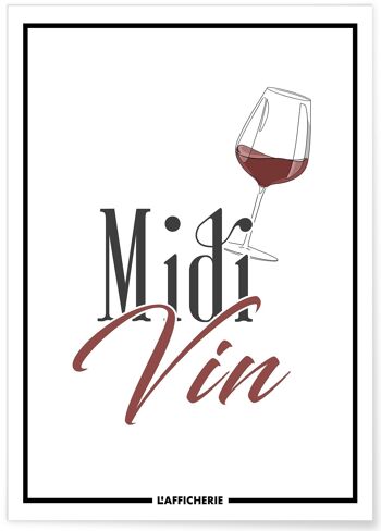 Affiche Midi Vin 1